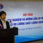 ThS. Nguyễn Trọng Khoa, Phó Cục trưởng Cục Quản lý Khám, chữa bệnh phát biểu tại hội thảo
